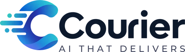 Courier logo, AI that delivers